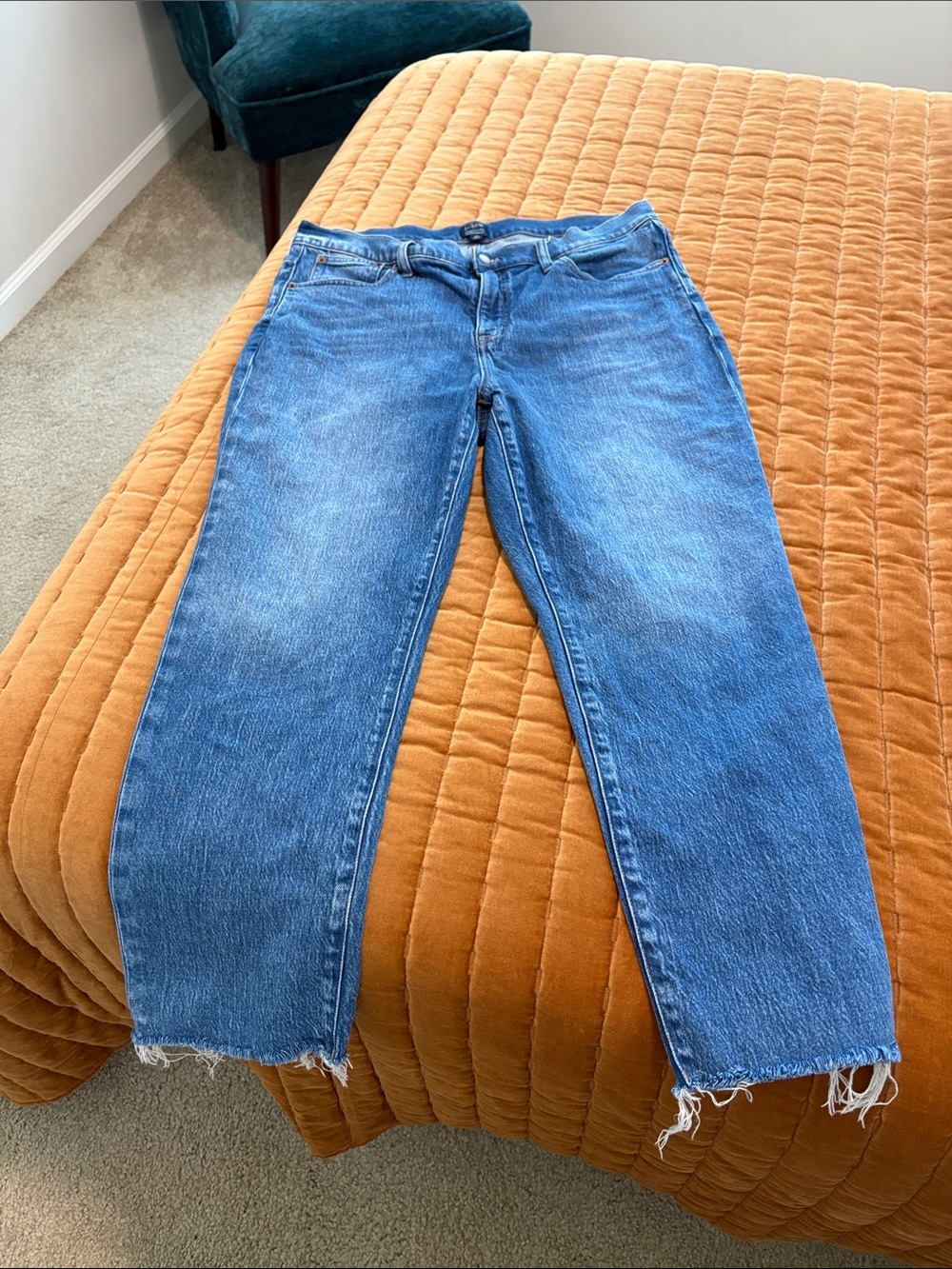 J.Crew Blue Essential Straight Jeans